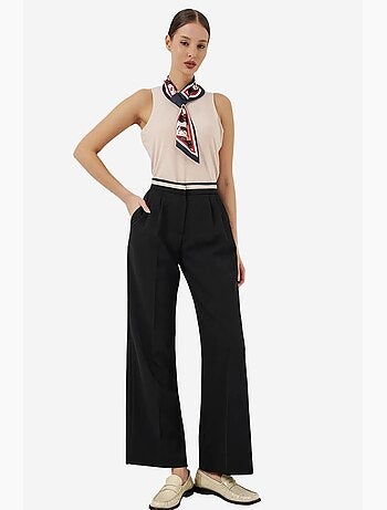 Pantalon à jambe large taille haute avec poches bdart