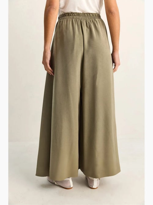 Pantalon à jambe large taille haute lucci - Kiabi