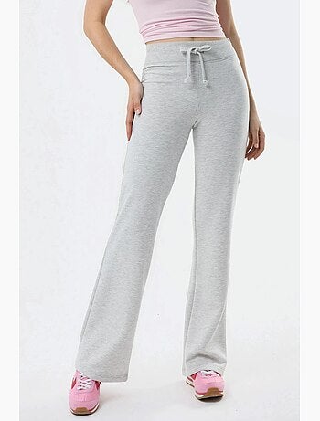 Pantalon à jambes évasées avec taille élastique busem