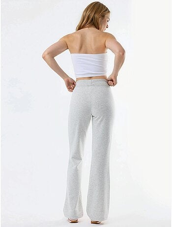 Pantalon à jambes évasées avec taille élastique busem