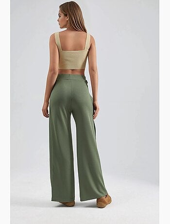 Pantalon à jambes larges à enfiler hiccup