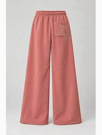 Pantalon à jambes larges avec détails étoilés hiccup