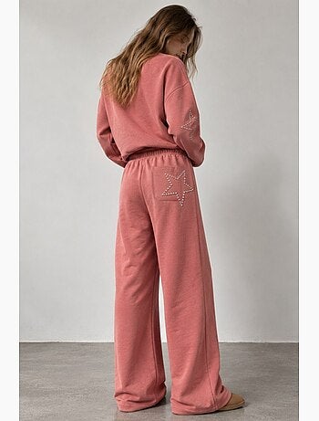Pantalon à jambes larges avec détails étoilés hiccup