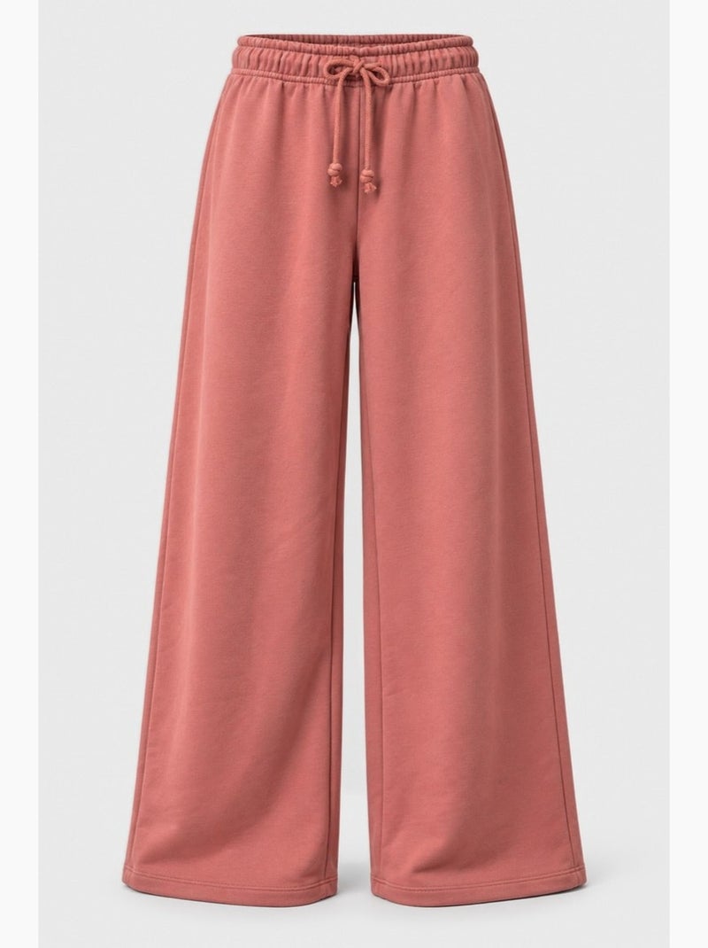 Pantalon à jambes larges avec détails étoilés hiccup Terracotta - Kiabi