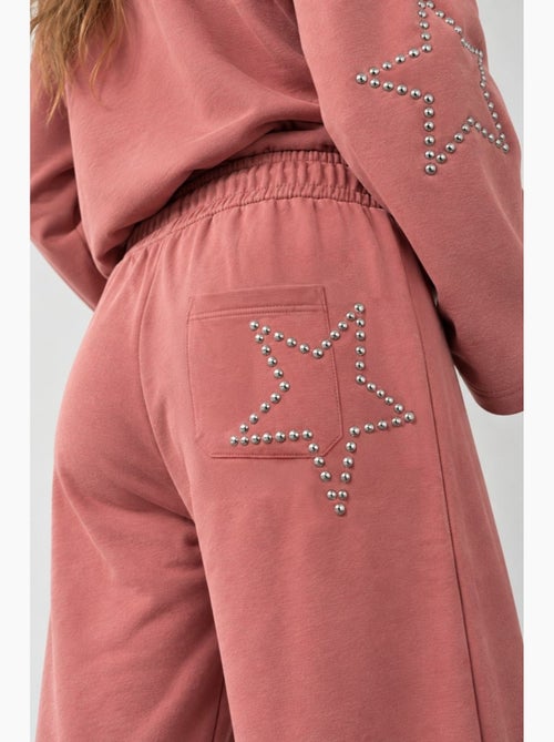 Pantalon à jambes larges avec détails étoilés hiccup - Kiabi Pantalon à jambes larges avec détails étoilés hiccup - Kiabi