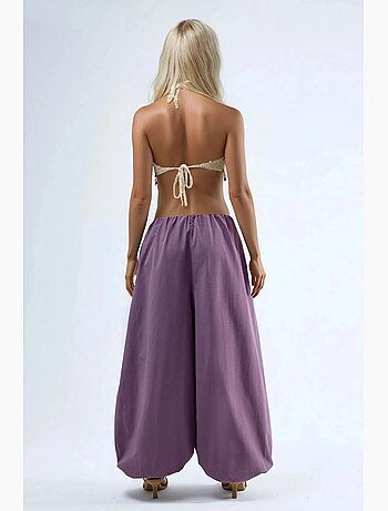 Pantalon à jambes larges busem