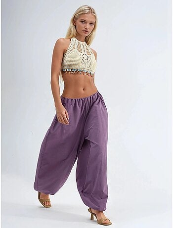 Pantalon à jambes larges busem