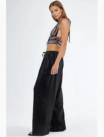 Pantalon à jambes larges et cordon de serrage busem