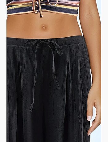 Pantalon à jambes larges et cordon de serrage busem