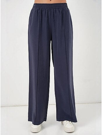 Pantalon à jambes larges et taille élastique bdart