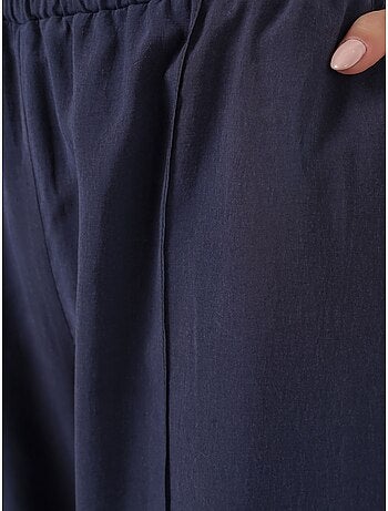 Pantalon à jambes larges et taille élastique bdart