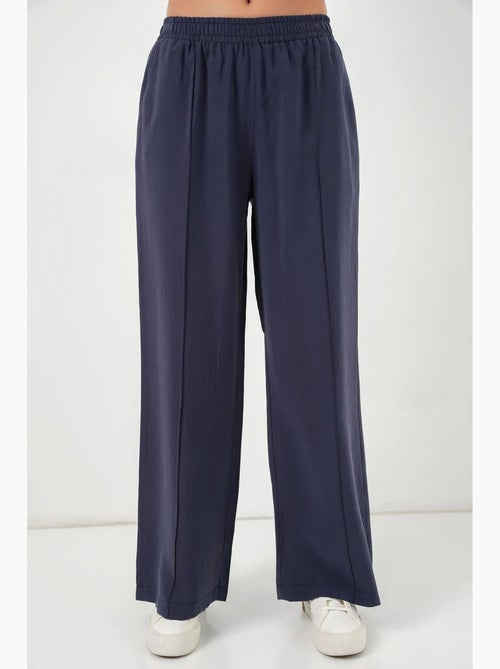 Pantalon à jambes larges et taille élastique bdart - Kiabi