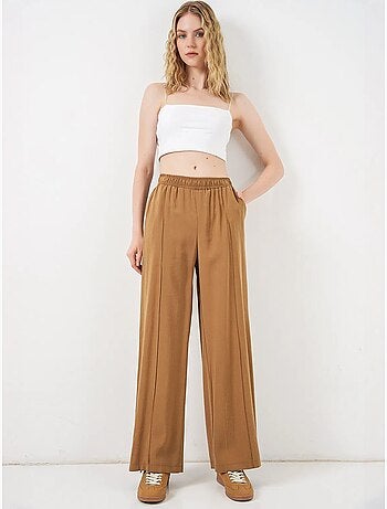 Pantalon à jambes larges et taille élastique bdart