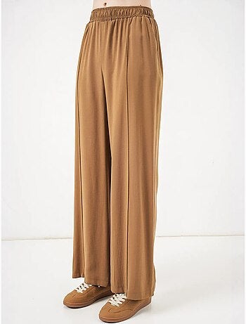 Pantalon à jambes larges et taille élastique bdart