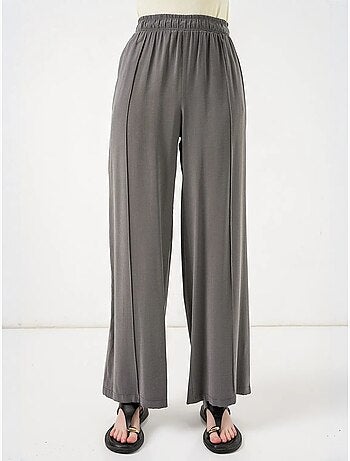 Pantalon à jambes larges et taille élastique bdart