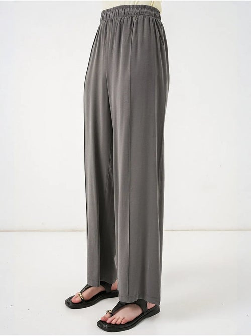 Pantalon à jambes larges et taille élastique bdart - Kiabi Pantalon à jambes larges et taille élastique bdart - Kiabi