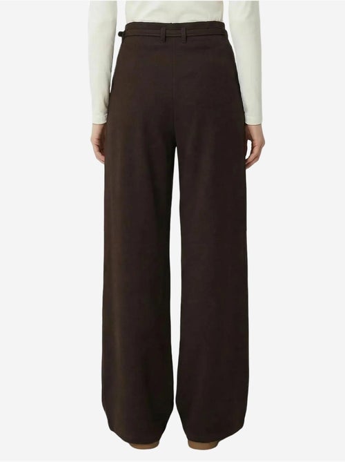 Pantalon à jambes larges plissé et ceinturé istanbul - Kiabi