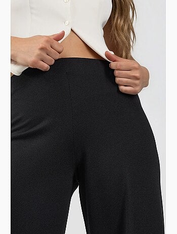 Pantalon à jambes larges taille haute busem