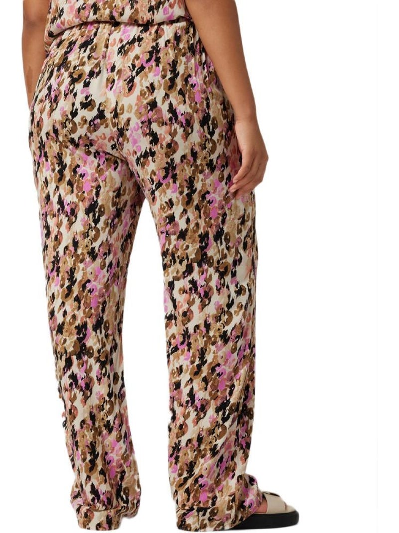 Pantalon à Motifs Femme Vero Moda Curve Multicolore - Kiabi