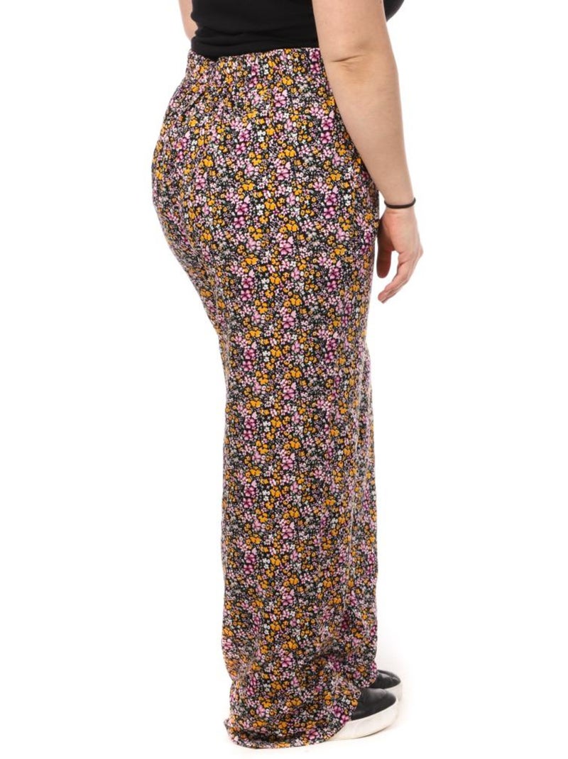 Pantalon à Motifs Femme Vero Moda Curve Noir Multicolore - Kiabi