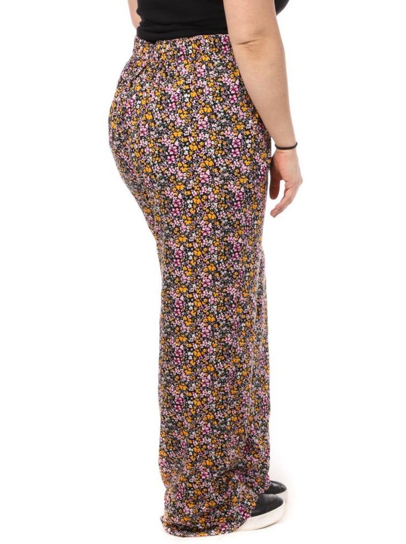Pantalon à motifs femme vero moda curve Noir Multicolore - Kiabi