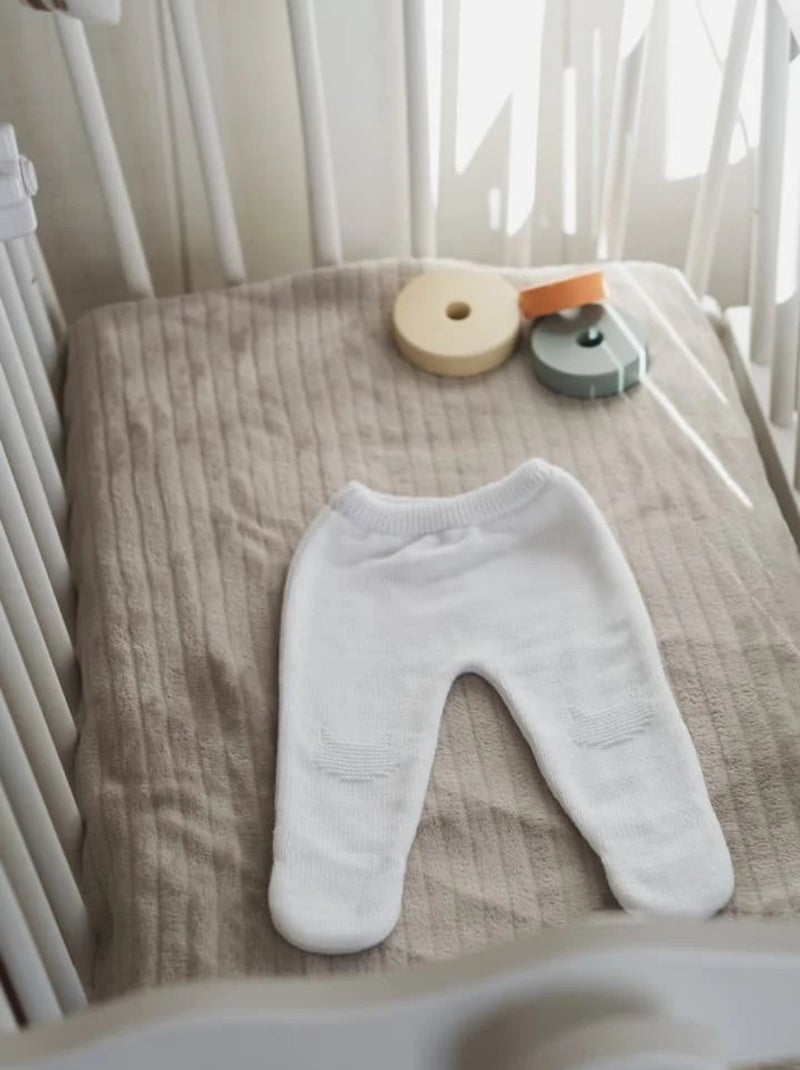 Pantalon à Pieds Chat Blanc - Kiabi