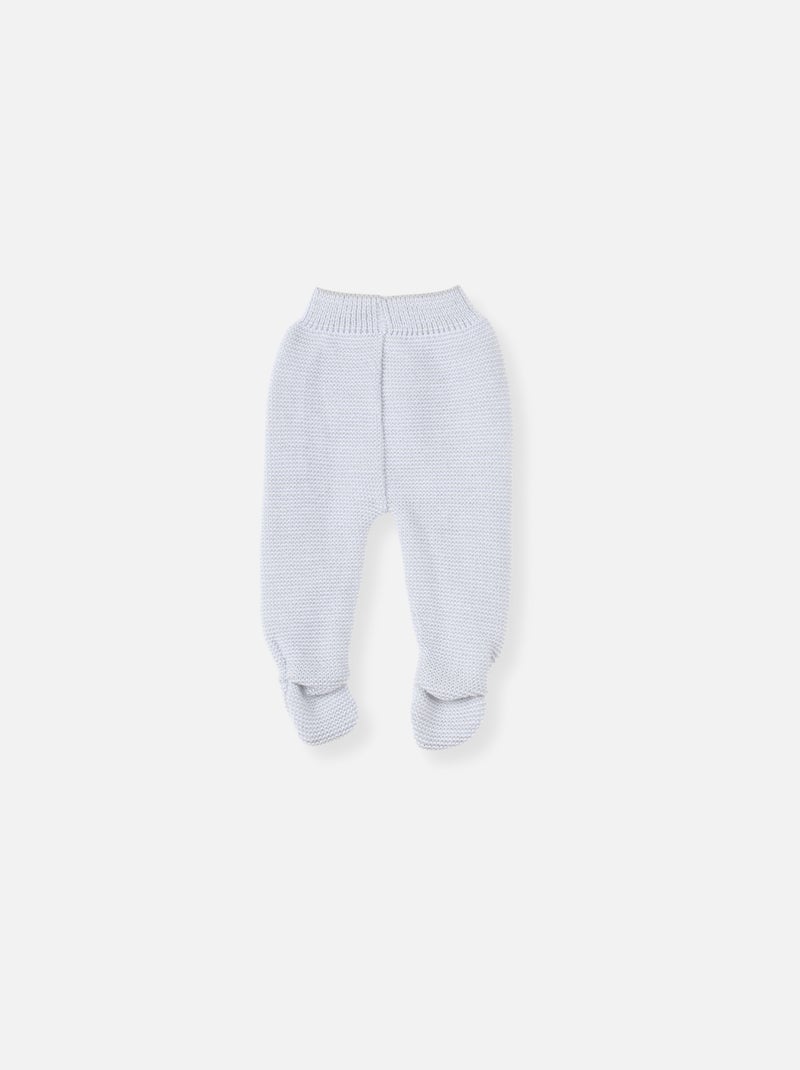 Pantalon à pieds Gris chiné - Kiabi