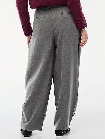 Pantalon à pinces asymétrique
