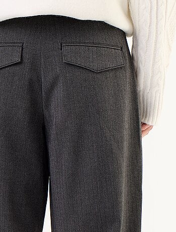 Pantalon à pinces en matière douce
