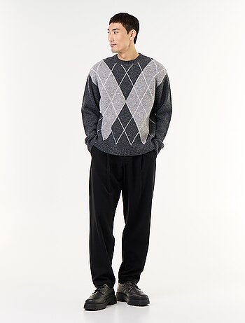 Pantalon à pinces en matière douce
