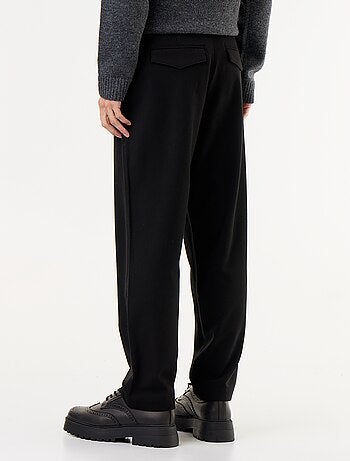 Pantalon à pinces en matière douce