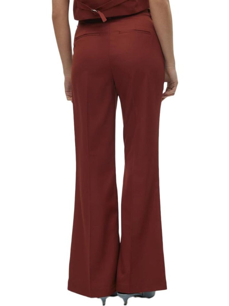 Pantalon à Pinces Femme Vero Moda Marron tabac - Kiabi