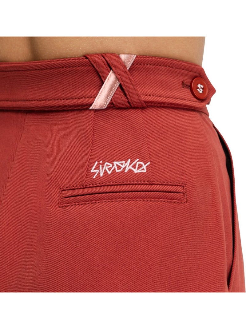 Pantalon à pinces jambes larges femme femme aker-w cherry Rouge - Kiabi