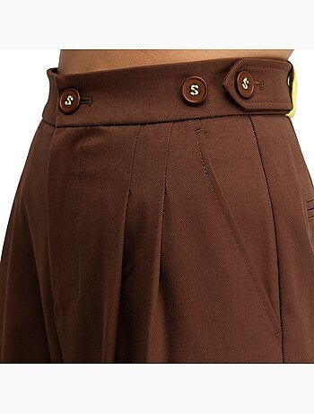 Pantalon à pinces jambes larges femme femme aker-w