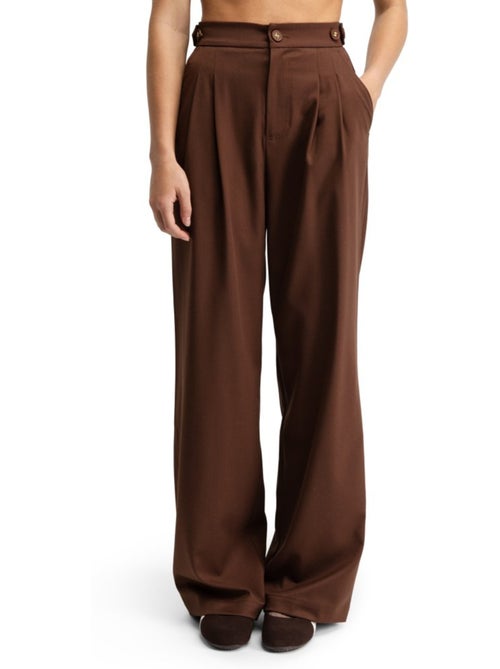 Pantalon à pinces jambes larges femme femme aker-w - Kiabi Pantalon à pinces jambes larges femme femme aker-w - Kiabi