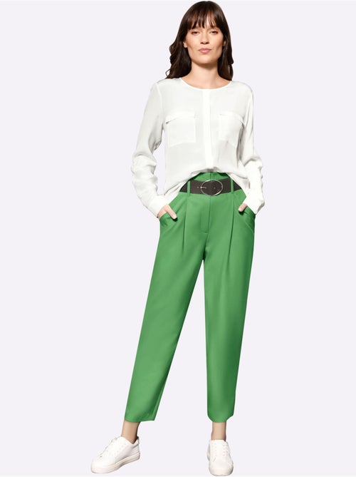 Pantalon à Pinces Qualité Tissée - Taille Courte - helline - Kiabi