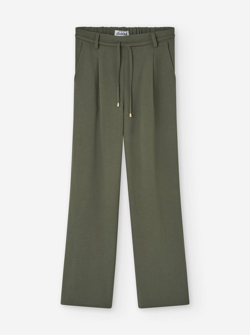 Pantalon à Pinces Vert foncé - Kiabi