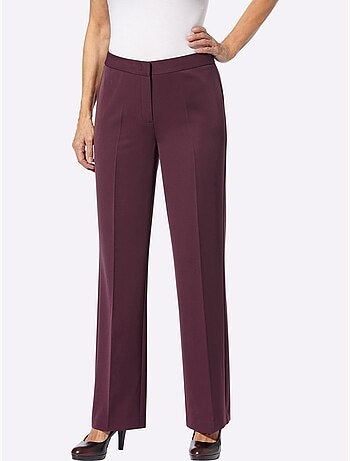 Pantalon à plis repassés et jambes larges - Taille courte - Witt