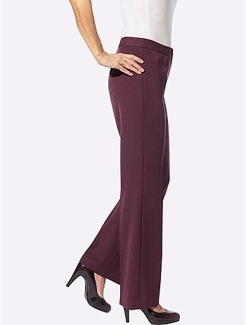 Pantalon à plis repassés et jambes larges - Taille courte - Witt