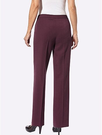 Pantalon à plis repassés et jambes larges - Taille standard - Witt