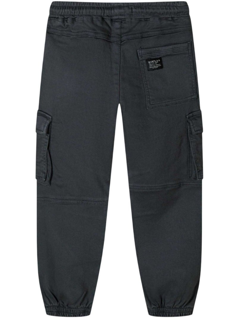 Pantalon à poches motif/style badge - minoti Bleu - Kiabi