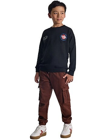 Pantalon à poches motif/style badge - minoti