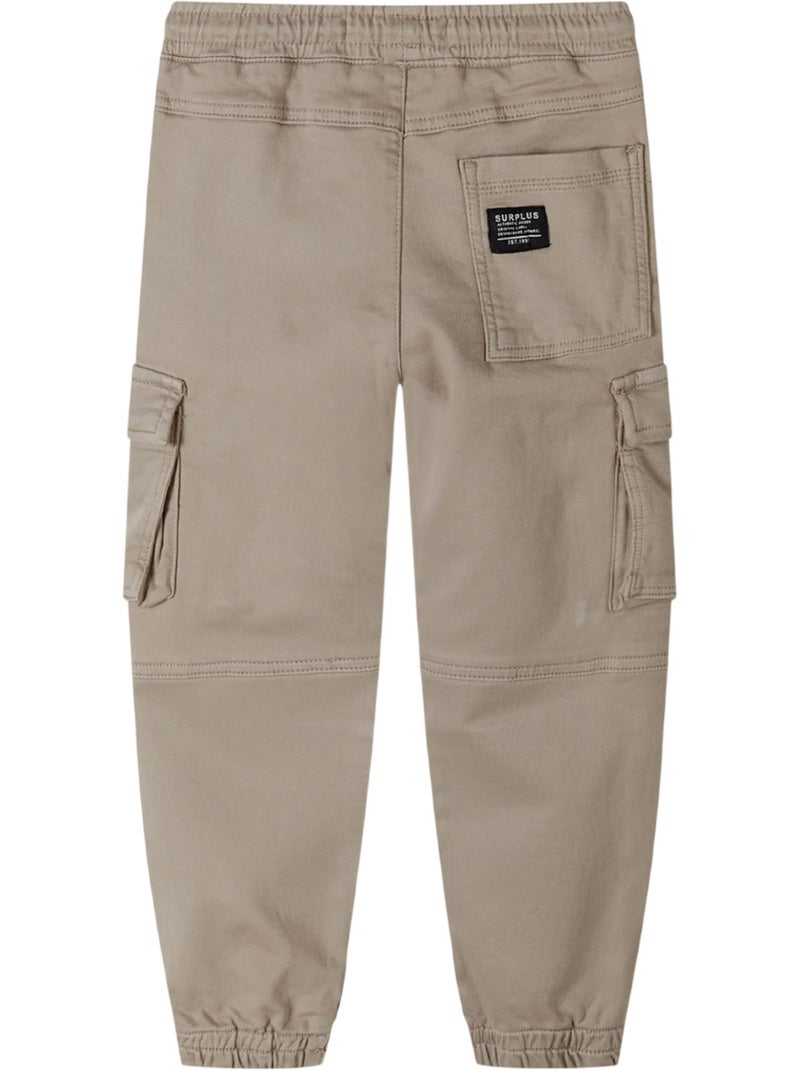 Pantalon à poches motif/style écusson - minoti Gris - Kiabi