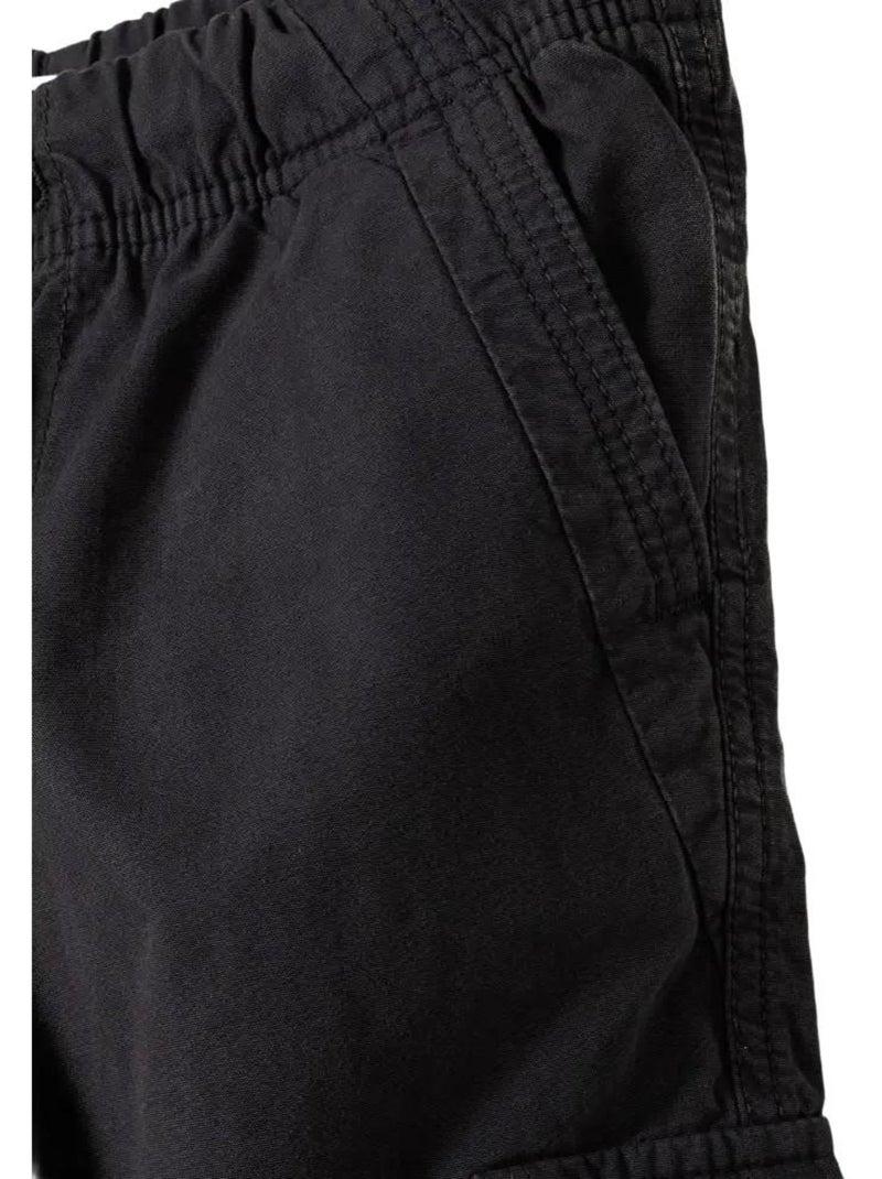 Pantalon à poches motif/style uni - minoti Noir - Kiabi