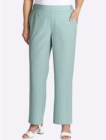 Pantalon à Rayures - Taille Standard - Sheego