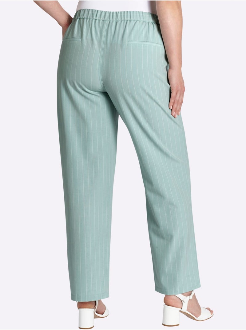 Pantalon à Rayures - Taille Standard - Sheego Bleu Beige Bleu - Kiabi