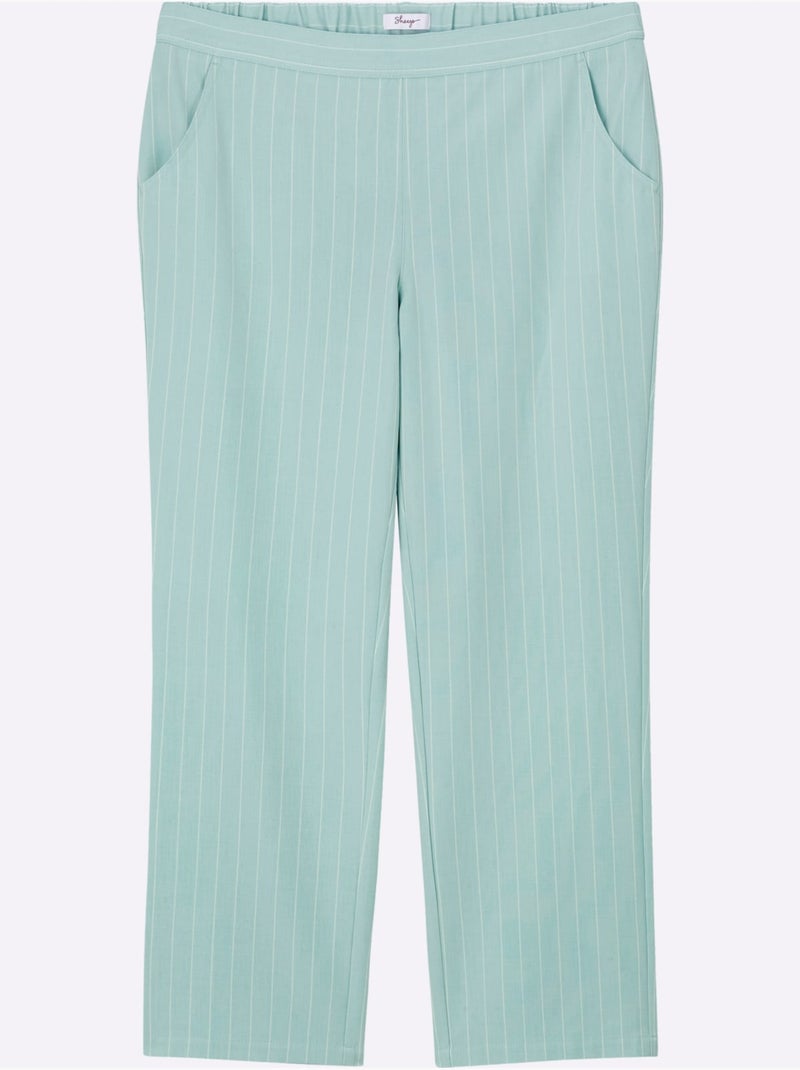Pantalon à Rayures - Taille Standard - Sheego Bleu Beige Bleu - Kiabi