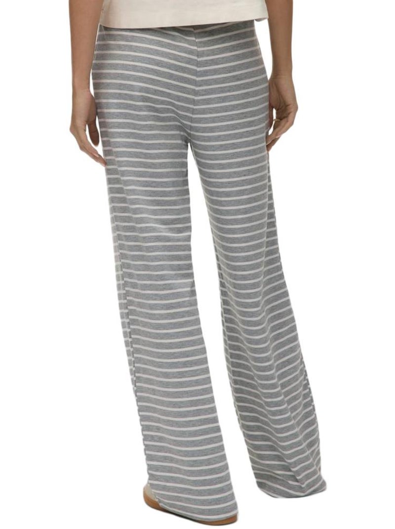Pantalon à rayures Femme Vero Moda Gris Argenté - Kiabi