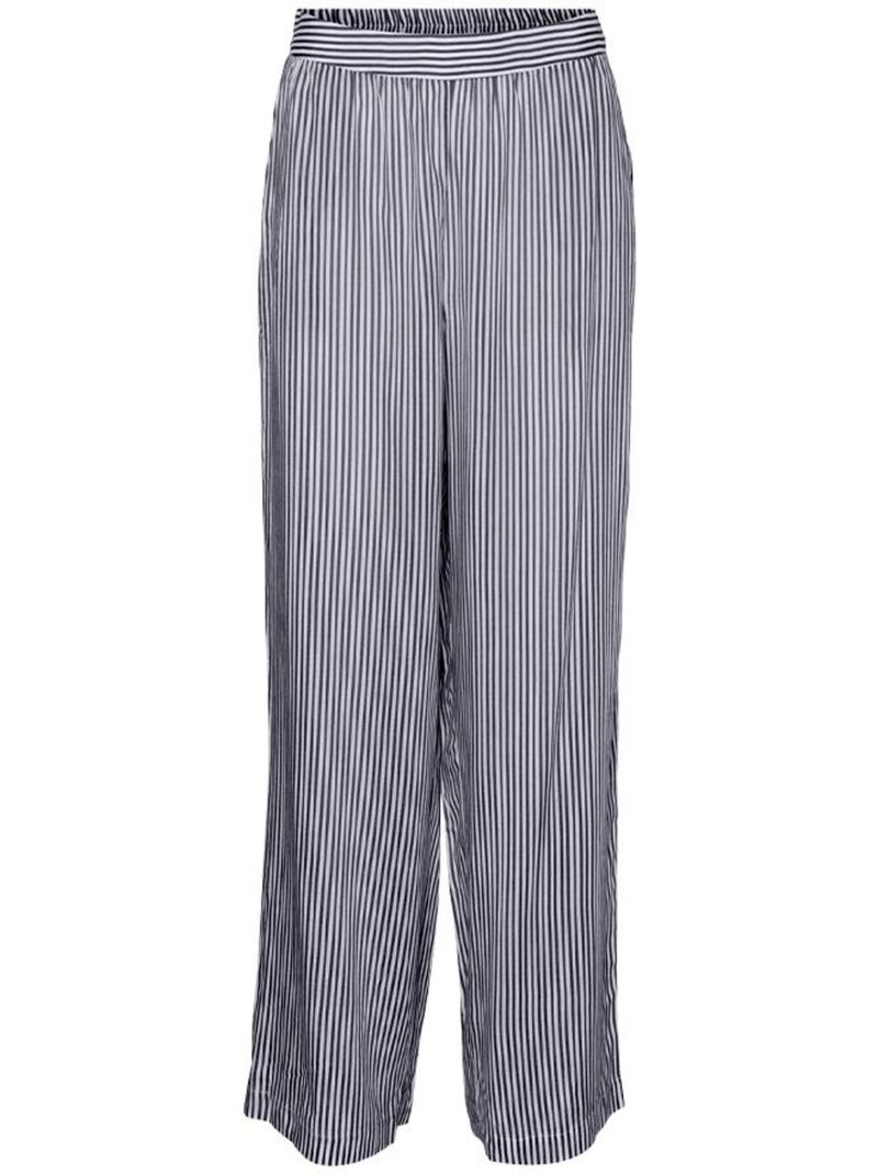 Pantalon à Rayures fluide Femme Vero Moda Blanc - Kiabi
