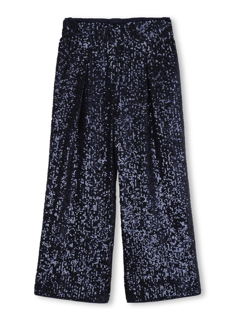 Pantalon à sequins Bleu foncé - Kiabi